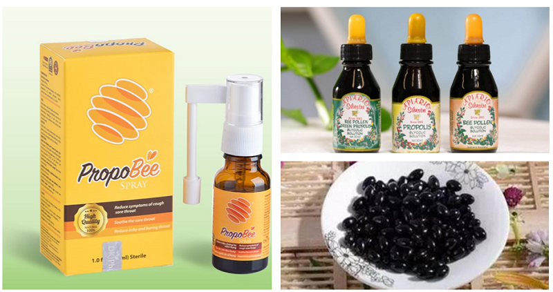 2. Các sản phẩm chữa ho từ keo ong 1