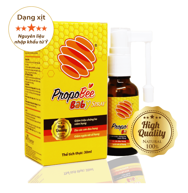 4.8. Dùng xịt họng keo ong 1