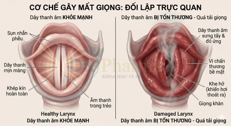 Nguyên nhân mất giọng 