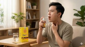 Sử dụng xịt họng keo ong Propobee để bảo vệ thanh quản