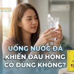 Uống nước đá khiến đau họng, điều này có đúng không?