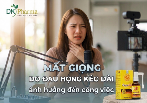 Mất giọng do đau họng kéo dài ảnh hưởng đến công việc