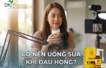 Uống sữa khi đau họng theo lời đồn: lợi hay hại?