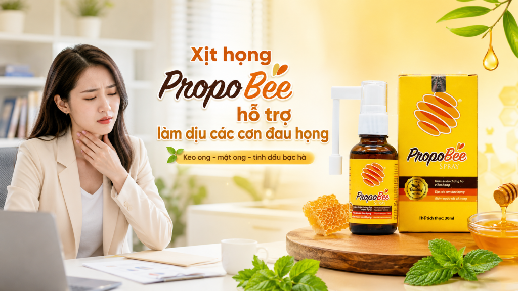 Xịt họng keo ong Propobee – Xịt họng keo ong Propobee –