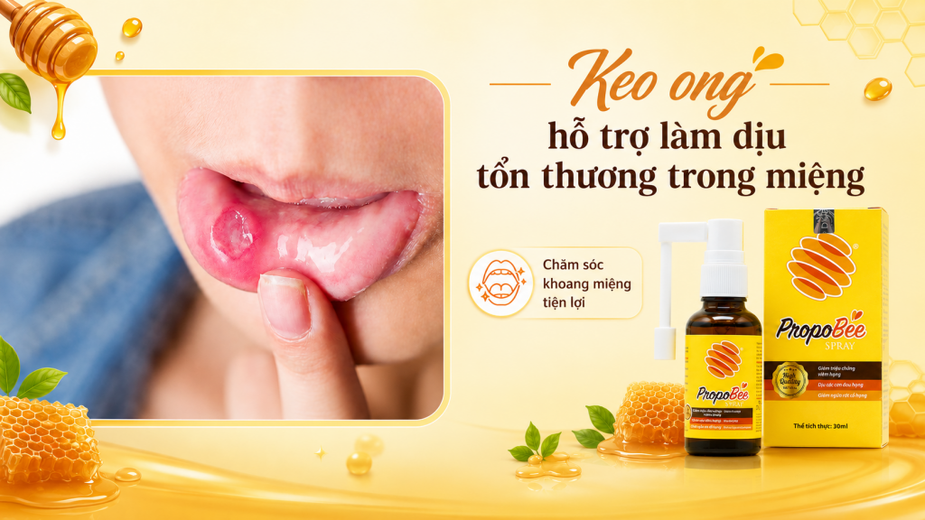 Thúc đẩy quá trình lành vết loét (Nhiệt miệng) 1 Thúc đẩy quá trình lành vết loét (Nhiệt miệng) 1