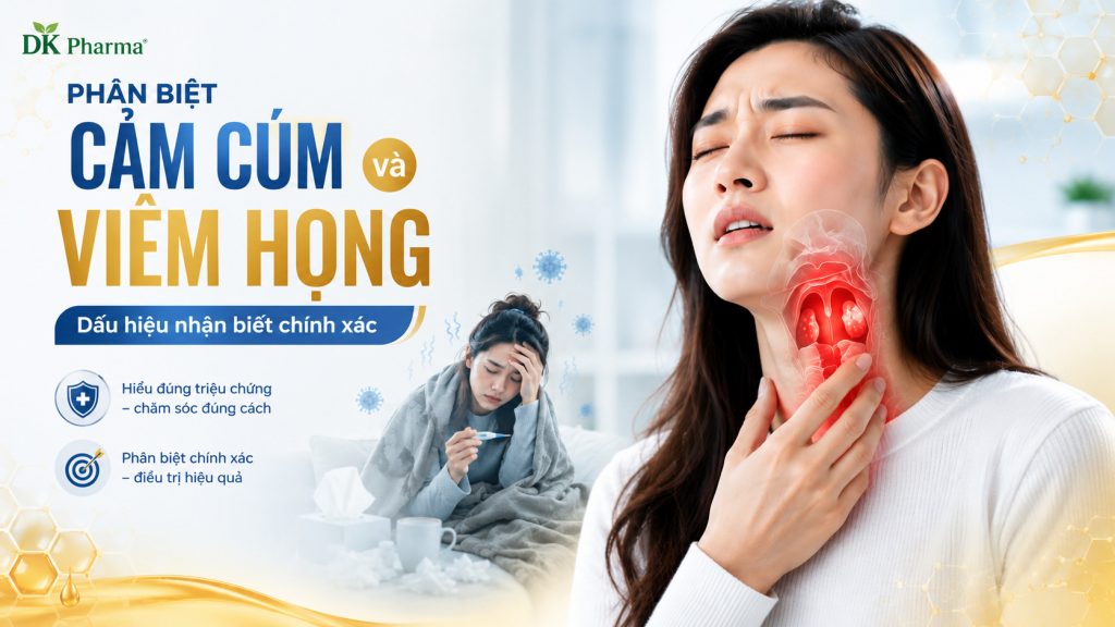 Phân biệt cảm cúm và viêm họng: Dấu hiệu nhận biết chính xác 1
