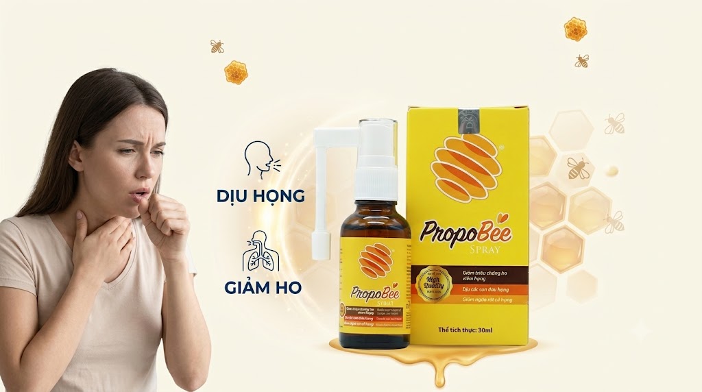 Sử dụng xịt họng keo ong – Giải pháp hỗ trợ giảm ho tiện lợi 1 Sử dụng xịt họng keo ong – Giải pháp hỗ trợ giảm ho tiện lợi 1