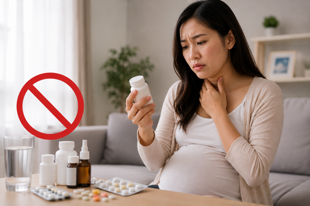 Những lưu ý quan trọng khi chăm sóc mẹ bầu bị đau họng 1 Những lưu ý quan trọng khi chăm sóc mẹ bầu bị đau họng 1