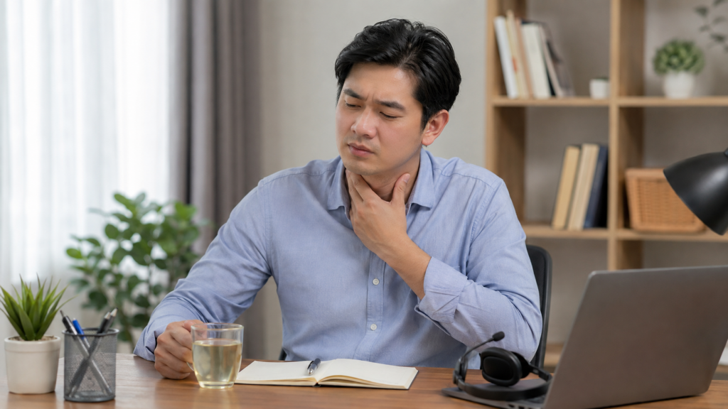 Dấu hiệu cảnh báo cổ họng đang cần được nghỉ ngơi 1