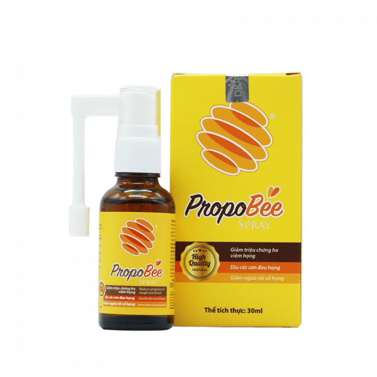 Dùng xịt họng keo ong Propobee hỗ trợ làm dịu tại chỗ 1
