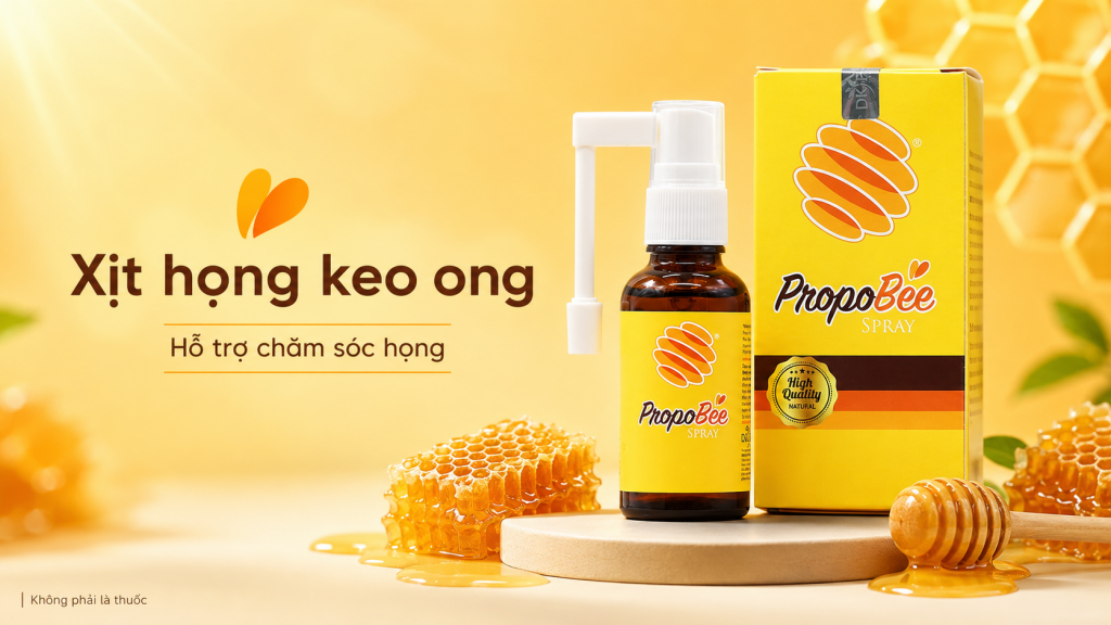 Sử dụng xịt họng keo ong khi có dấu hiệu kích ứng nhẹ 1 Sử dụng xịt họng keo ong khi có dấu hiệu kích ứng nhẹ 1