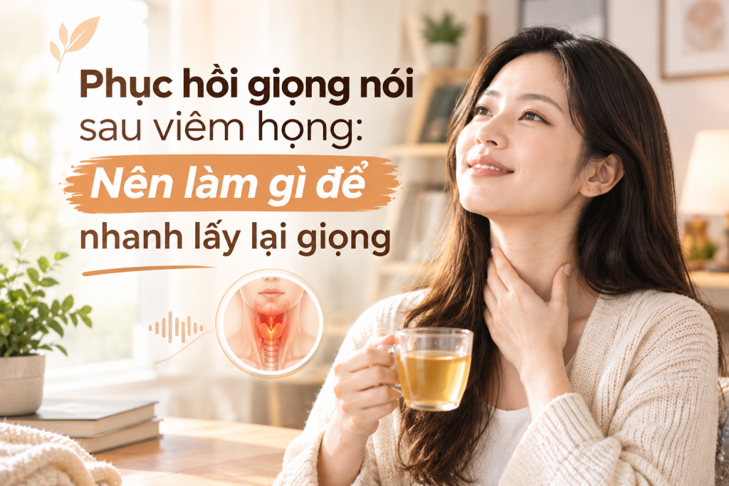 Phục hồi giọng nói sau viêm họng: Nên làm gì để nhanh lấy lại giọng