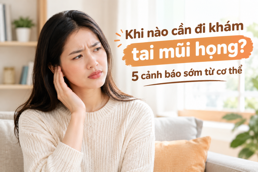 Khi nào cần đi khám tai mũi họng? 5 cảnh báo sớm từ cơ thể